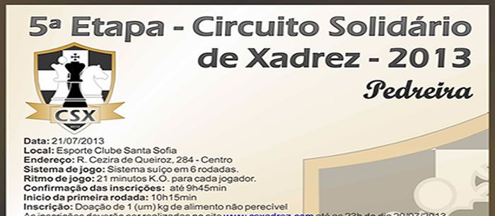 Conheça os vencedores da segunda etapa do 5º Circuito de Xadrez On